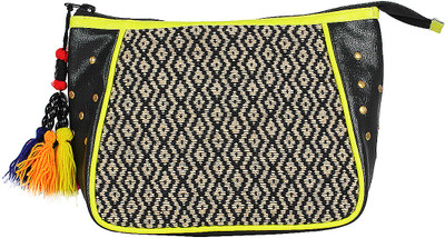 14% OFF on Garam Masala Metallic Charm Pouch Black1