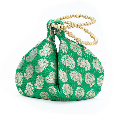 58% OFF on Vermello Green Designer Potli Pouch Green 58% OFF on Vermello Green Designer Potli Pouch Green