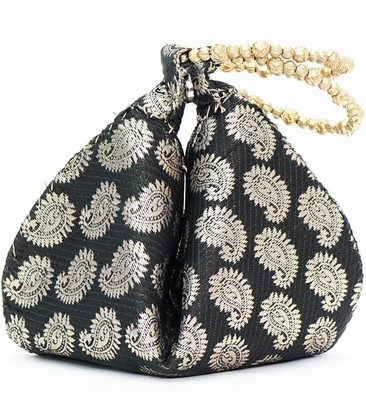 58% OFF on Vermello Black Designer Potli Pouch Black 58% OFF on Vermello Black Designer Potli Pouch Black