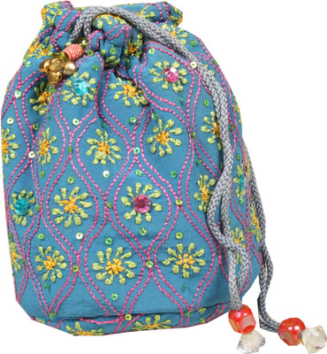 5% OFF on Chikanbarn Chikankari 13 Potli Blue1