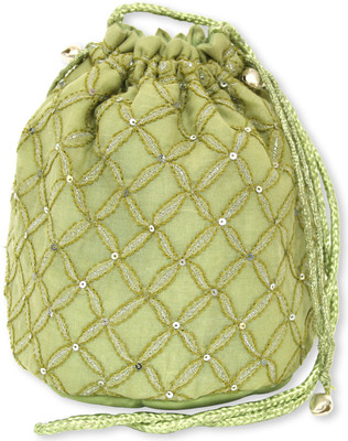 4% OFF on Chikanbarn Chikankari 12 Potli Green1