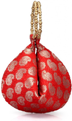 80% OFF on Oleva Silk Potli Red 80% OFF on Oleva Silk Potli Red