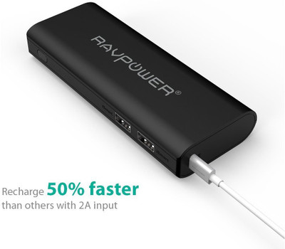 RAVPower RP-PB022 13400mAh iSmart Technology 13400 mAh (Black) 