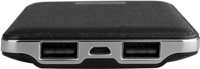 Artis AR-PB6000-BLK Slim Dual Usb Portable Power Bank 6000 mAh (Black) 