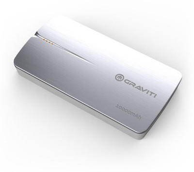 Graviti PP2101 Portable Power With Dual Usb Port 10000 mAh (Silver) 