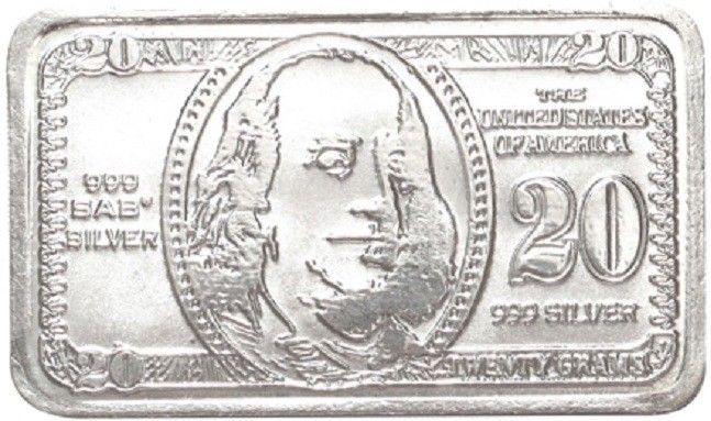 10% OFF on NDRR Dollar Bar BIS Hallmarked Silver Plated Festival