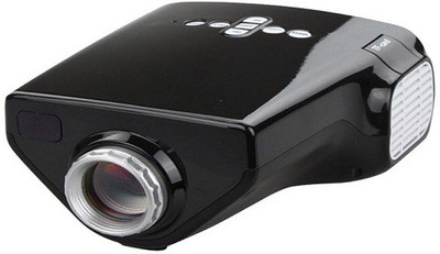 Teledealz Portable Mini HD LED Multimedia Projector (Black)