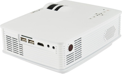 Smiledrive MULTIMEDIA PROJECTOR WITH 800 LUMENS Portable Projector (White) 