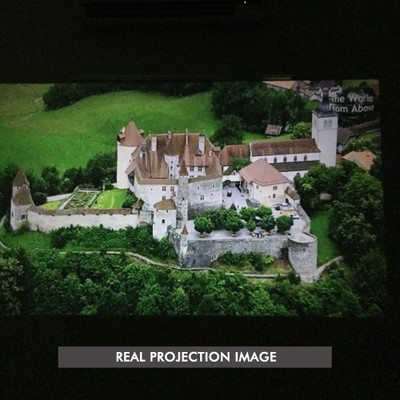 Smiledrive MULTIMEDIA PROJECTOR WITH 800 LUMENS Portable Projector (White) 
