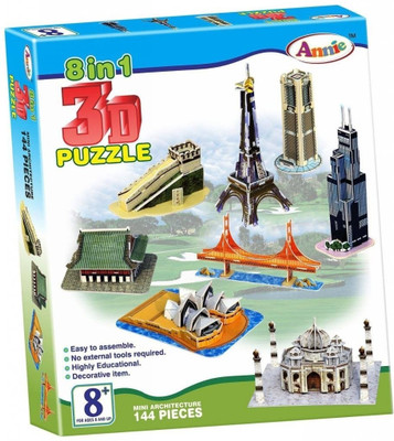 18% OFF on Annie 8 in 1 3D Puzzle Mini Architecture Model(Multicolor) 18% OFF on Annie 8 in 1 3D Puzzle Mini Architecture Model(Multicolor)