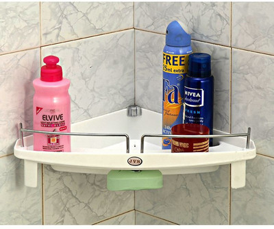 10% OFF on Pebbleyard Plastic Wall Shelf Number of Shelves - 1, White 10% OFF on Pebbleyard Plastic Wall Shelf Number of Shelves - 1, White