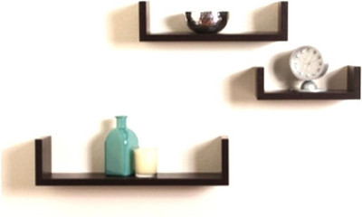 27% OFF on Designo Wall Rack Set of 3 Wooden Wall Shelf Number of Shelves - 3, Brown 27% OFF on Designo Wall Rack Set of 3 Wooden Wall Shelf Number of Shelves - 3, Brown