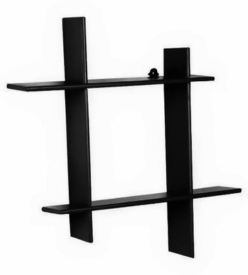 27% OFF on Decorhand Wooden Wall Shelf Number of Shelves - 2, Black 27% OFF on Decorhand Wooden Wall Shelf Number of Shelves - 2, Black