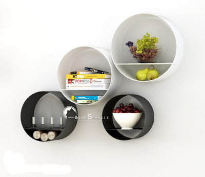 50% OFF on Home Sparkle Steel Wall Shelf Number of Shelves - 4, Multicolor