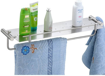 37% OFF on Doyours Multipurpose 400mm Stainless Steel Wall Shelf Number of Shelves - 1, Steel