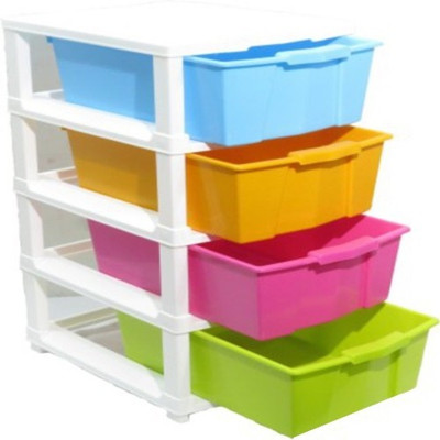 63% OFF on Fresca Plastic Wall Shelf Number of Shelves - 4, Multicolor