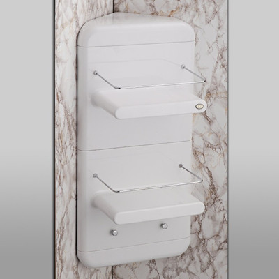 10% OFF on Pebbleyard Plastic Wall Shelf Number of Shelves - 2, White 10% OFF on Pebbleyard Plastic Wall Shelf Number of Shelves - 2, White