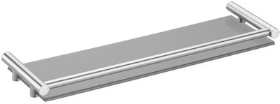 39% OFF on Doyours Ss & Acrylic 400mm Stainless Steel Wall Shelf Number of Shelves - 1, Steel