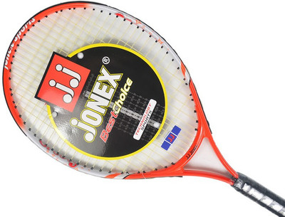 Jonex Groovy 23 Power Standards Unstrung Tennis Racquet (Orange, White, Weight - 300 g) 