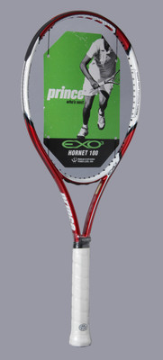 Prince Exo3 Hornet 100 FR S3 Strung Tennis Racquet (White, Red) 