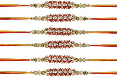 49% OFF on Vaishali Bindi and Bangles Design Rakhi Set