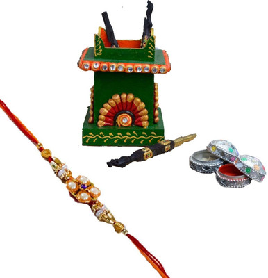 81% OFF on eCraftIndia Rakhi with Papier-Mache Pen Stand & Roli Tikka Design Rakhi 81% OFF on eCraftIndia Rakhi with Papier-Mache Pen Stand & Roli Tikka Design Rakhi