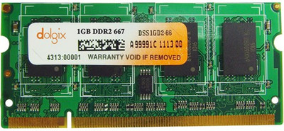 22% OFF on Dolgix Unbuffered DDR2 1 GB Laptop (Dol1gd2so667) 22% OFF on Dolgix Unbuffered DDR2 1 GB Laptop (Dol1gd2so667)