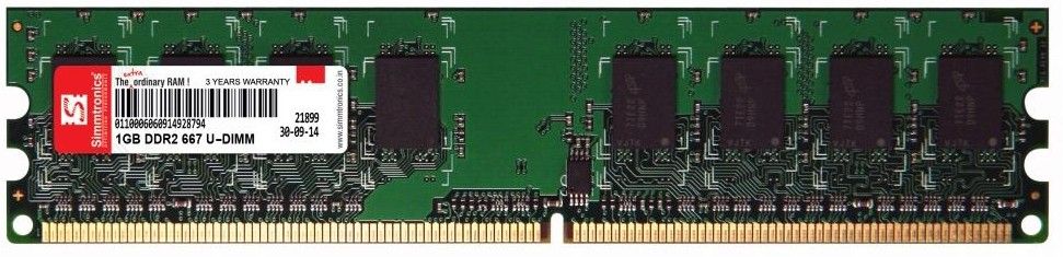 Simmtronics RAM DDR2 1 GB PC (DLUD2SIM0006) Simmtronics RAM DDR2 1 GB PC (DLUD2SIM0006)