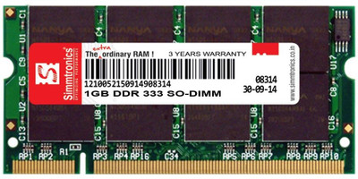 5% OFF on Simmtronics RAM DDR 1 GB Laptop (DLSD1SIM0006) 5% OFF on Simmtronics RAM DDR 1 GB Laptop (DLSD1SIM0006)