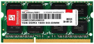 11% OFF on Simmtronics RAM DDR3 1 GB Laptop (DLSD3SIM0011) 11% OFF on Simmtronics RAM DDR3 1 GB Laptop (DLSD3SIM0011)