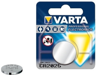 17% OFF on Varta CR 2025 1 3V primary Lithium Button (Packaging of 10 Blisters with 1 Cell each) 17% OFF on Varta CR 2025 1 3V primary Lithium Button (Packaging of 10 Blisters with 1 Cell each)