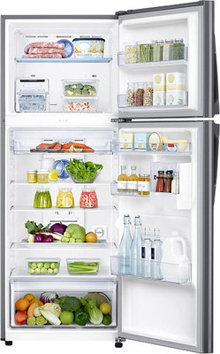 SAMSUNG 415 L Frost Free Double Door Refrigerator (RT42K5468SL, Easy Clean Steel) 