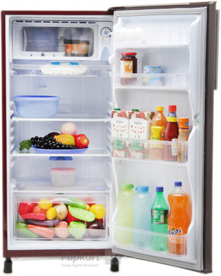 Electrolux 190 L Direct Cool Single Door Refrigerator (EJ203LTEBE, EURO Burgundy Eva) 