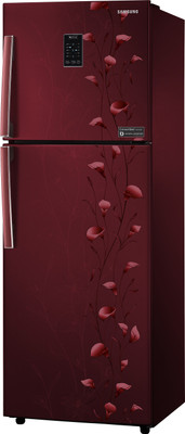 Samsung 321 L Frost Free Double Door Refrigerator (RT33JSMFERZ, Tender Lily Red) 