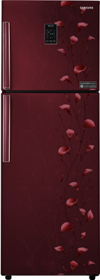 Samsung 321 L Frost Free Double Door Refrigerator (RT33JSMFERZ, Tender Lily Red) 