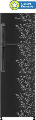 Whirlpool 292 L Frost Free Double Door Refrigerator (NEO FR305 ROY PLUS 3S, Imperia Black) 