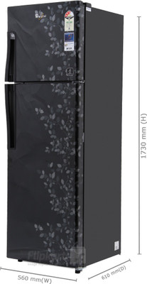 Whirlpool 292 L Frost Free Double Door Refrigerator (NEO FR305 ROY PLUS 3S, Imperia Black) 
