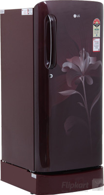 LG 190 L Direct Cool Single Door Refrigerator (GL-D201ASLN, Scarlet Lily) LG 190 L Direct Cool Single Door Refrigerator (GL-D201ASLN, Scarlet Lily)