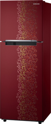 Samsung 253 L Frost Free Double Door Refrigerator (RT28K3022RJ, Royal Tendril Red) 