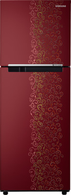 Samsung 253 L Frost Free Double Door Refrigerator (RT28K3022RJ, Royal Tendril Red) 
