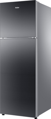 Haier 270 L Frost Free Double Door Refrigerator (HRF-2904PKG-R, Black Glass) 