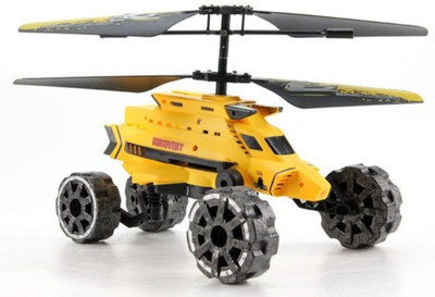 The Flyer's Bay Warship 2.0 Helicopter Cum Car With Air Flight, Landslide, Fire Missiles (Multicolor)