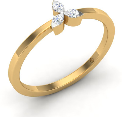 30% OFF on Theme Jewels Casual LR-0024, Certified Real Diamond & 14Kt Hallmarked Yellow Gold Diamond 14 K Ring