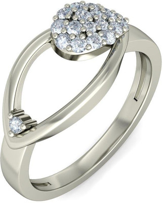 BlueStone The Carol White Gold Diamond 18K White Gold Plated 18 K Ring