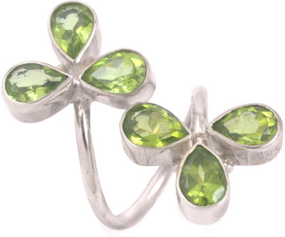 23% OFF on DFR Silver Peridot Ring