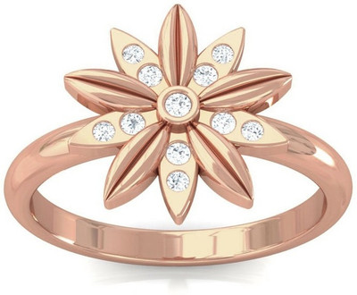 Kreeli Passiflora Gold, Rose Gold Diamond 14 K Ring