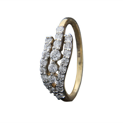 Treta Yellow Gold Diamond 18 K Ring