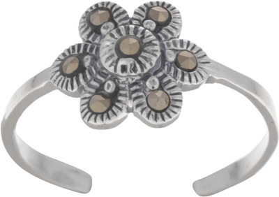 36% OFF on FusionKraft Swiss Black Marcasite Stones Sterling Silver Rhodium Plated Toe Ring