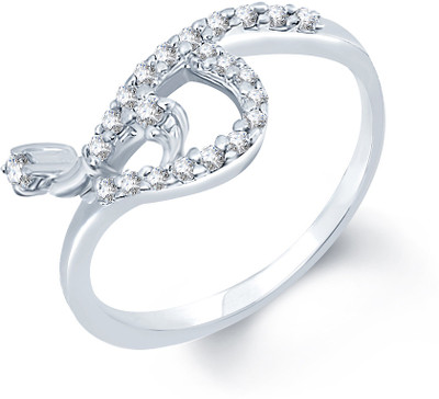 75% OFF on Sukkhi Beguiling Alloy Cubic Zirconia Rhodium Plated Ring
