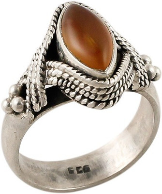Jhumka Creations Silver Carnelian Ring Jhumka Creations Silver Carnelian Ring